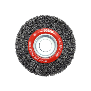Josco Crimped Wheel Brush Steel Wire 125mm x 25mm
