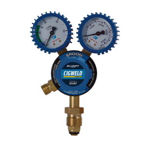 CIGWELD BlueJet Argon Regulator 45 L/min Type 10 Vertical Inlet (VI)