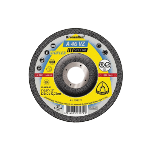Klingspor A 46 VZ Grinding Disc 125mm x 2mm x 22mm