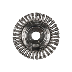 Klingspor BRP 600 Z Pipeline Knotted Wire Brush Stainless Steel 125mm x 22mm