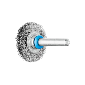 PFERD Shaft Mounted Wheel Brush - Crimped Wire - 6mm Shaft  RBU 3006/6 INOX 0.20