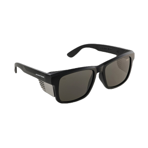 Safety Glasses Frontside Smoke Lens with Black Frame