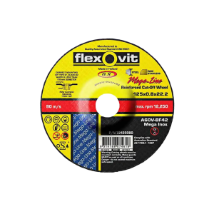 Flexovit A60V-BF42 Mega INOX Depressed Centre Cut-off Disc 125mm x 0.8 x 22.23mm