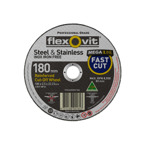 Flexovit Metal Cut-Off Wheel 180mm x 2.5mm x 22mm