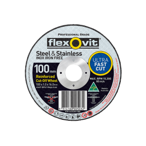 Flexovit Mega Inox Cut-Off Wheels 100mm x 1mm x 16mm