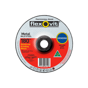 Flexovit General Purpose Depressed Centre Grinding Wheel 180mm x 6.8mm x 22mm