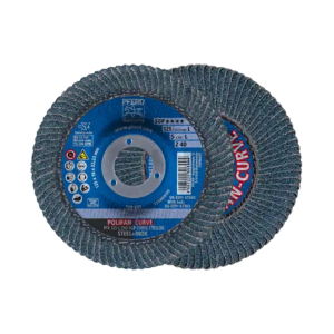 PFERD POLIFAN Zirconia Alumina Z SGP Curve Flap Disc 125mm x 22.23mm