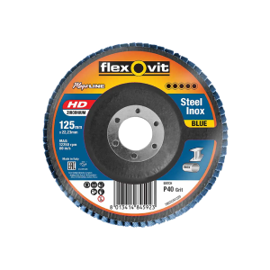 Flexovit Zirconia Flap Disc 127mm x 22mm 40g