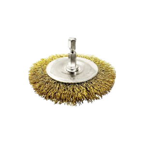 Josco Brumby 50mm Spindle-Mounted Crimped Wheel Brush