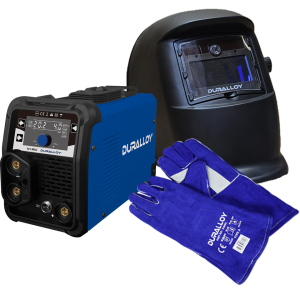 Duralloy 121 Gasless MIG bundle with Auto Helmet, Gloves & Spares