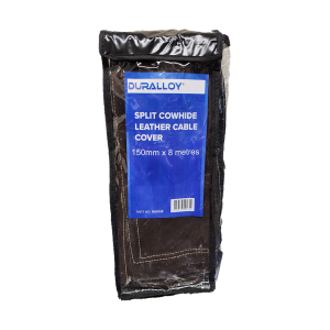 Duralloy Split Cowhide Leather Cable Cover 15cm x 8m