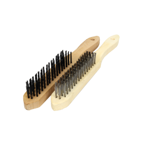 Duralloy Wooden Handle Stainless Steel Wire Brush 4R