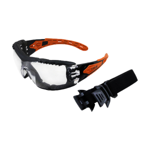 Evolve Clear Safety Glasses with Gasket & Headband