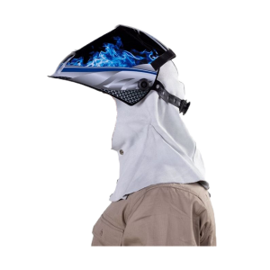 Elliotts Blue Max® Chrome Leather Welders Hood