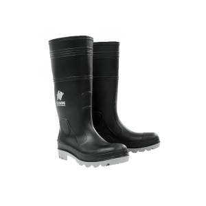 Bison Safety Inca Black Grey Gumboot Size 10
