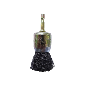 Josco 30mm 1/4-Hex Mounted Crimped End Brush