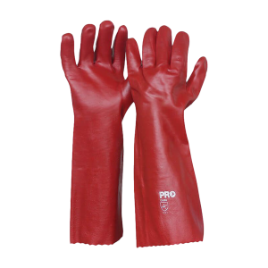 Pro Choice Red PVC Gloves 45cm