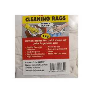 1kg White Cotton T-Shirt Rags