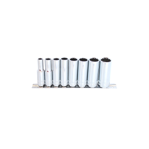 SP Tools 3/8"Dr Deep Socket Rail Set - 12pt SAE - 8 Pieces