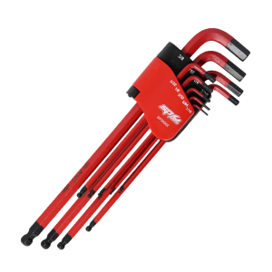 SP Tools Ball Drive Hex Key Set - SAE Black - Colour Coded - 9 Pieces