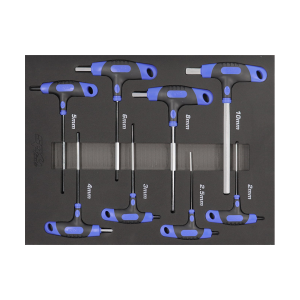SP Tools Hex Key T Handle 8 Piece Metric Set