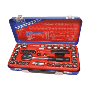 SP Tools 888 Series 3/8"Dr Socket Set - 12pt Metric/SAE - 50 Pieces