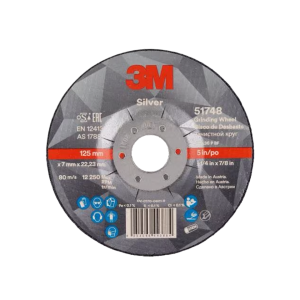 3M™ Silver Depressed Centre Grinding Disc 125mm x 7mm