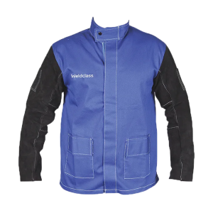 Weldclass PROMAX BF3 Blue FR with Leather Sleeves - L