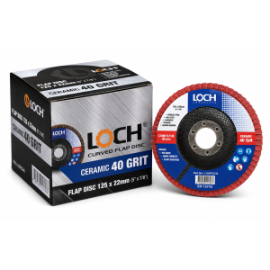 LOCH Flap Disc Curve Ceramic 125mm 40 grit