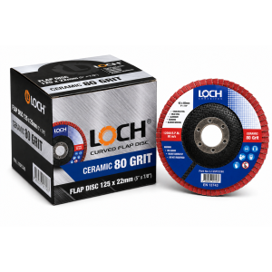 LOCH Flap Disc Curve Ceramic 125mm 80 grit